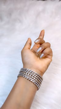 Image 4 of 6 Pieces American Diamond Bangles Set_GPB_1237