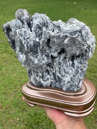 Image 6 of Green and Purple Fluorite with Calcite specimen #445