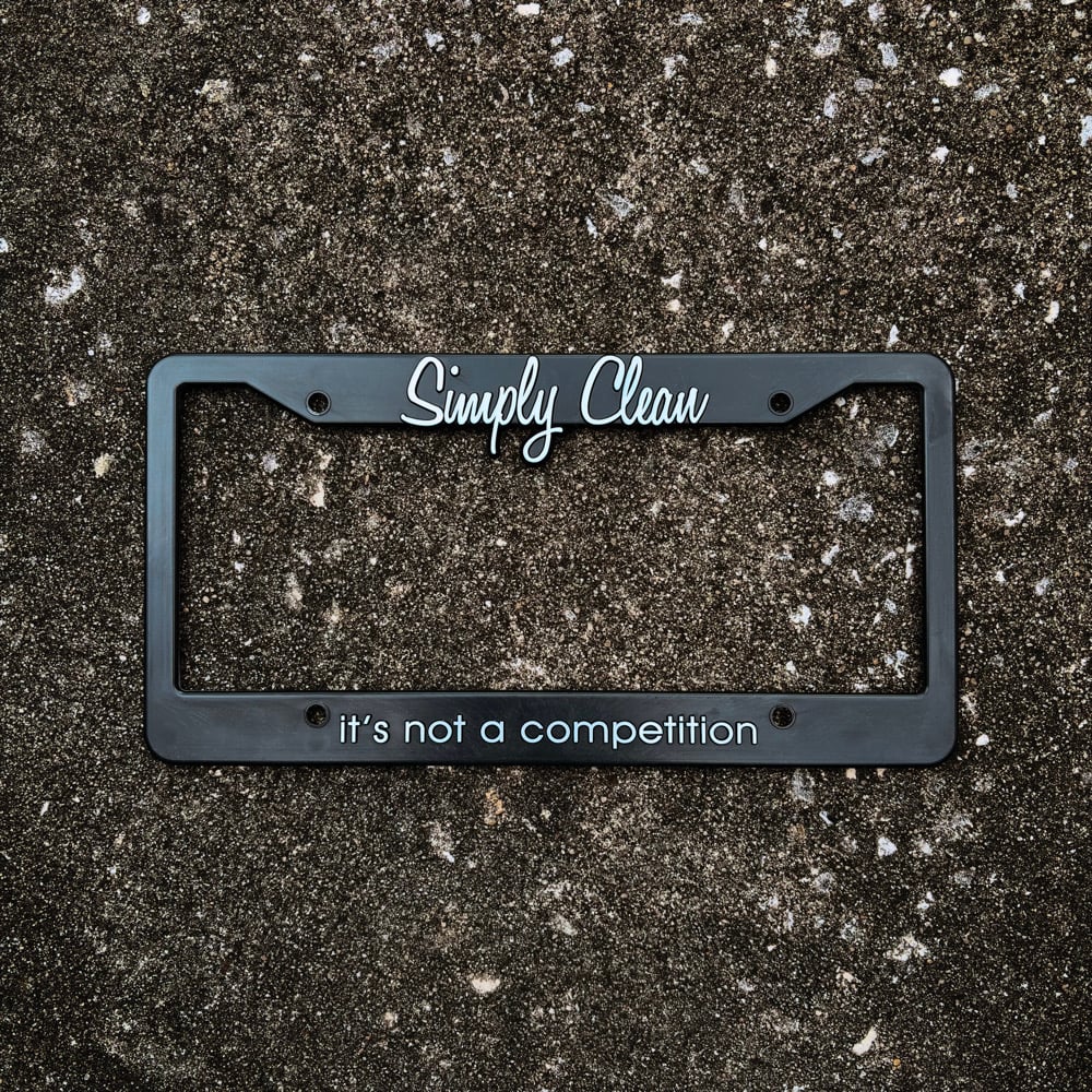 Image of Simply Clean License Plate Frame