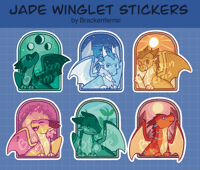 Image 5 of [WoF] Jade Winglet Sticker Series