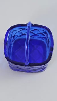 Image 3 of Minature Cobalt Basket 2.25"