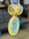 Silver Fume Wigwag Ripapart Pendant