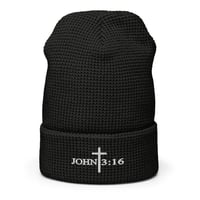 Image 2 of John 3:16 Waffle Beanie