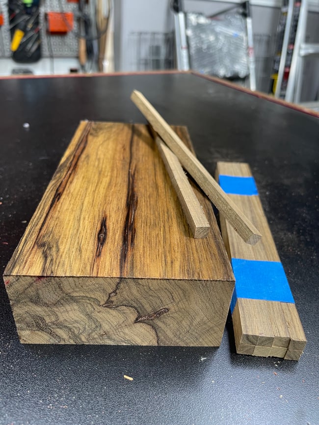 Black Limba Chopstick Blanks - Sets Of 8