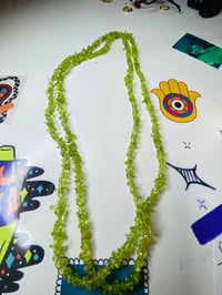 Image 2 of Peridot Tiny Chip necklace 