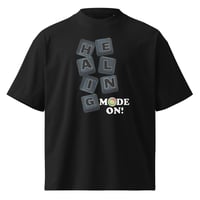 Image 2 of Unisex HEALING MODE organic oversized high neck t-shirt