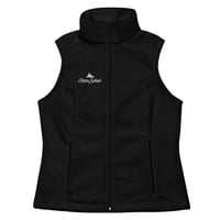 Image 4 of Women’s Columbia fleece vest with white embroidery of Grier logo