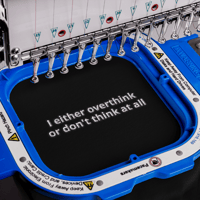 Image 7 of I either overthink or don't think at all embroidery Unisex t-shirt