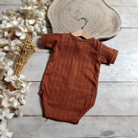 Image 2 of Boys bodysuit Patrick | rusty brown | 12-18 months