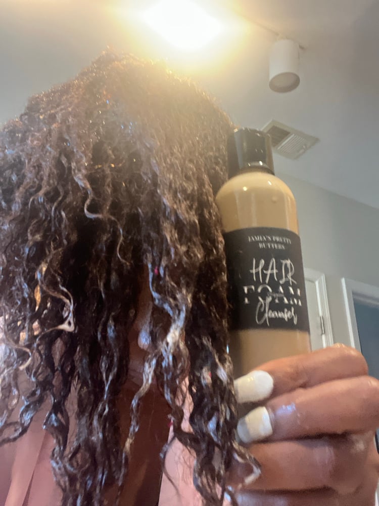 Image of Jamia’s Black Soap + Herbal-Growth Foam Hair Cleanser 