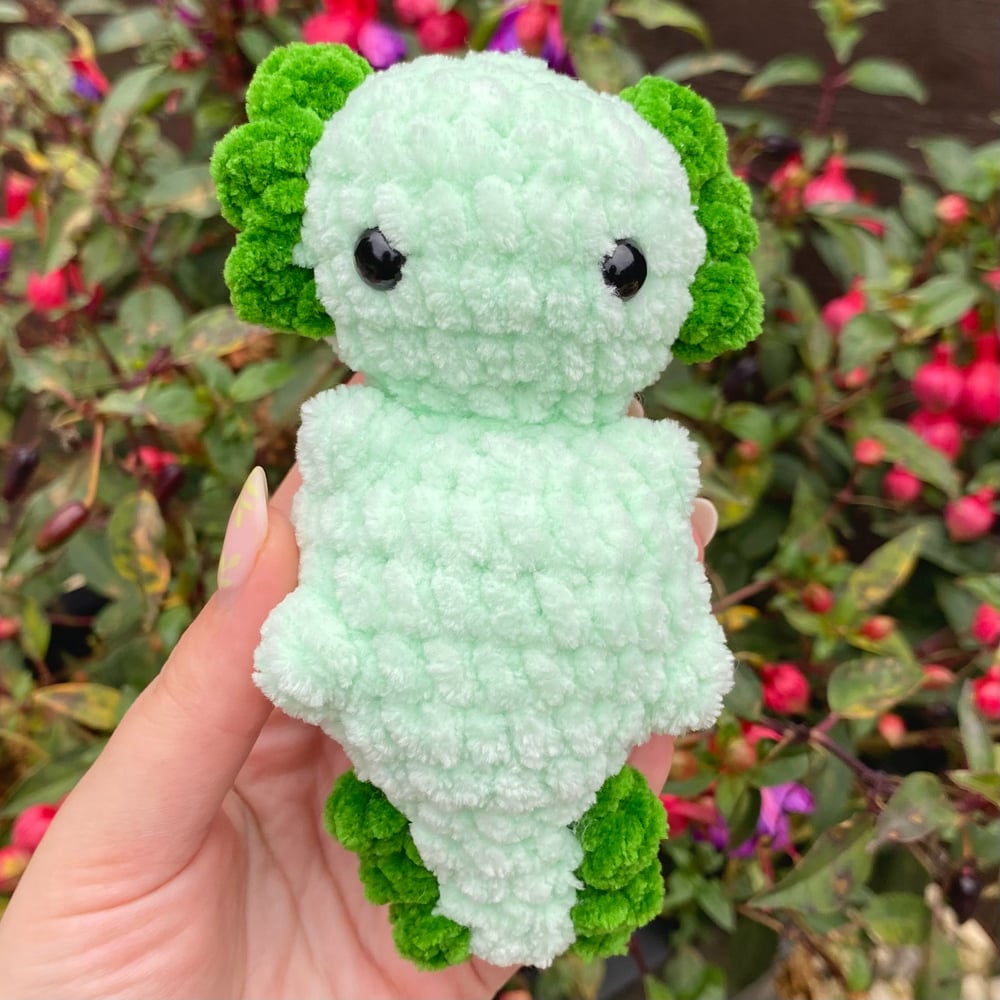 Image of Crochet Baby Axolotl 