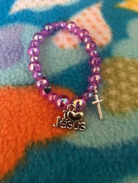 Image 4 of I heart Jesus bracelet