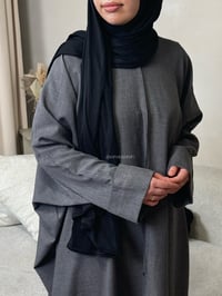 Image 1 of Space Grey Saudah Abaya 