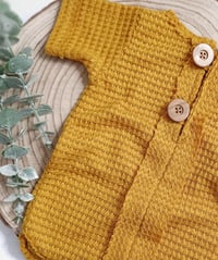 Image 3 of Boys bodysuit Patrick - honey | photo props | 12-18 months