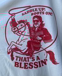 Image 2 of That’s a Blessin’ (Cream + Red)