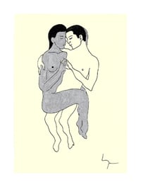 Image 1 of Dessin original A5 'Yin et Yang'