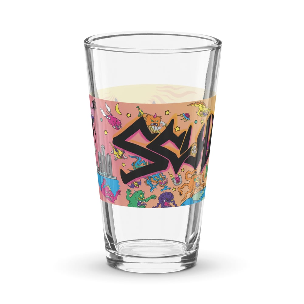 monster full deck pint glass