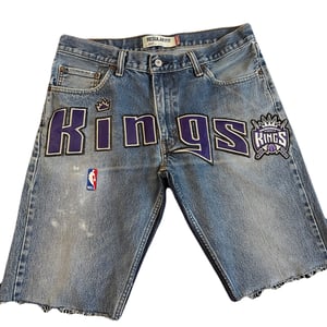 Image of Sacramento Kings NBA Denim Shorts