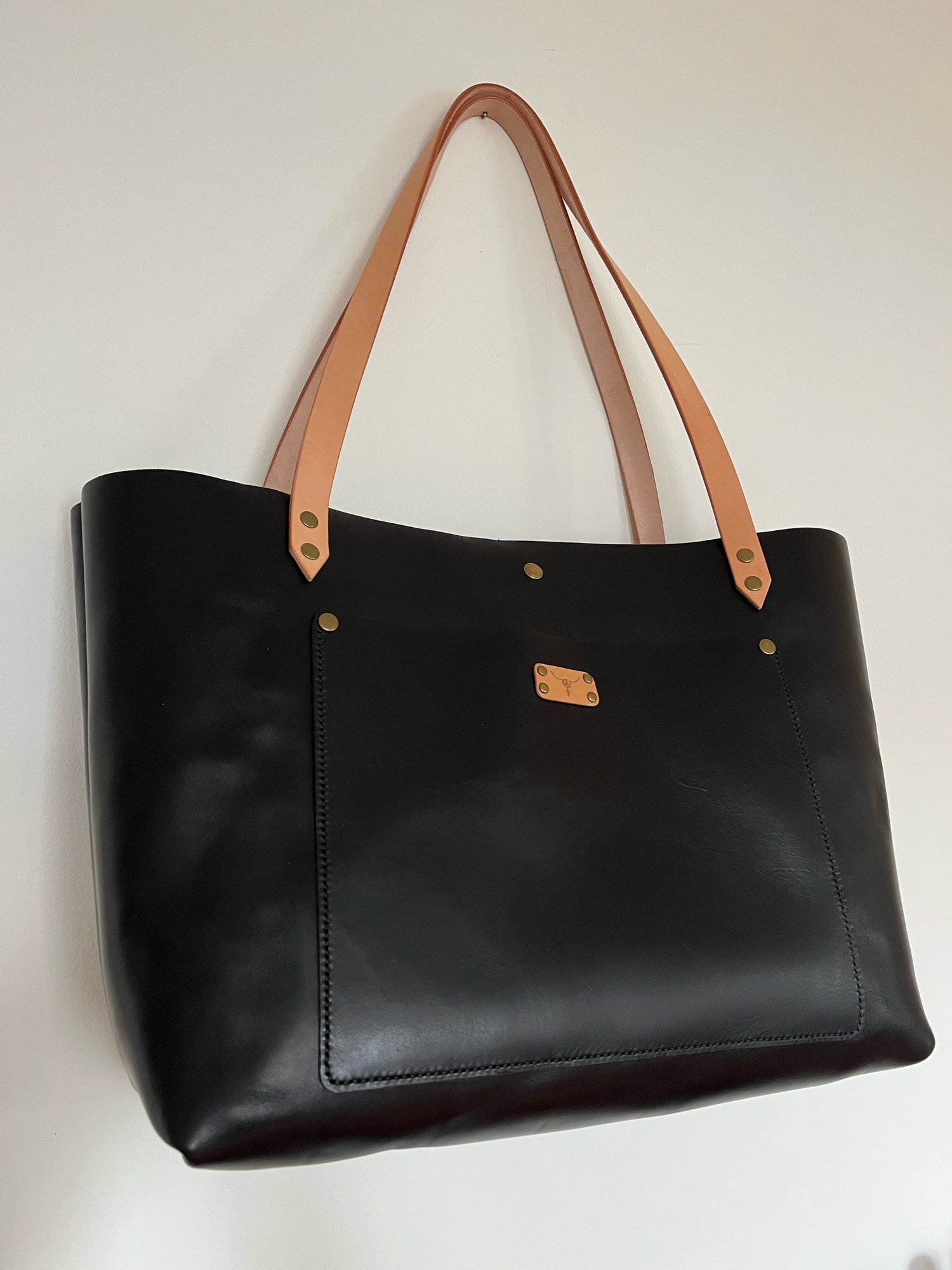 Image of Black Vachetta Carry-all Tote