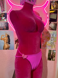 Image 4 of Pink Strappy Thong REVERSIBLE