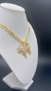 Image 2 of GOLD DIAMOND GOAT NECKLACE