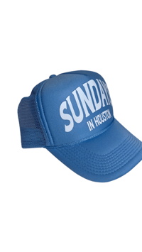 Image 2 of SKY BLUE TRUCKER HAT