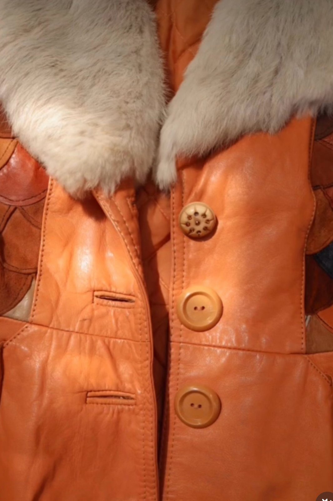 Vintage Leather Patchwork Jacket Xs/S | YESTERDAY PEOPLE