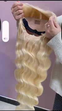 Image 2 of 13x4 HD lace wig|250% density |body wave |color 613| 30”| Indian hair