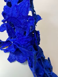 Image 2 of Cobalt blue lace headpiece   SOLD