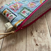 Image 4 of “Beach Vibes” Small OR Mini Quilted Zipper Bag