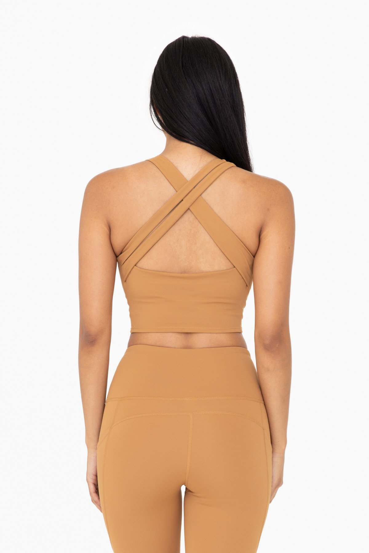 Image of Caramel Cross Back Set