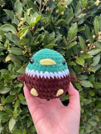 Image 1 of round bird plushie