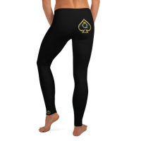 Blinged Queen of Spades Leggings