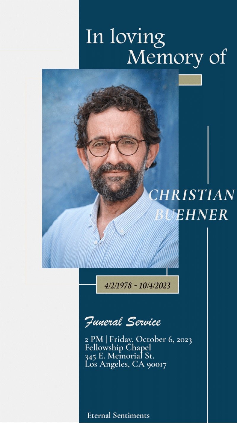 Custom Funeral Announcement - Digital