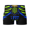 BOSSFITTED Black Neon Green and Blue Boxer Briefs
