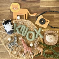 Image 1 of Safari Name Garland - Willow