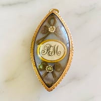 Image 2 of NAVETTE GEORGIAN PENDANT/BROOCH