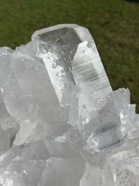 Image 5 of Large Clear Quartz Points Cluster Statement Piece #2260