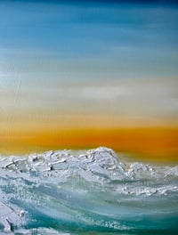 Image 3 of “Sun And Snow” oil on canvas 30”x48”