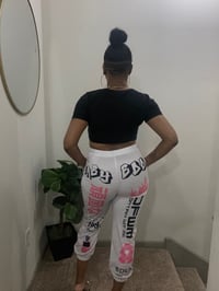 Image 5 of 🌸Lip letter graphic print casual harem sweats🌸