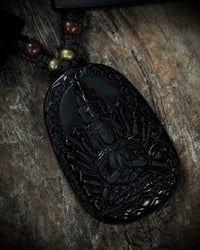 Image 2 of Obsidian gemstone Druga Necklace 