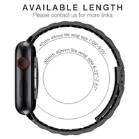 Image 5 of Apple Watch Stainless Steel Band w/Industrial Style Face Cover