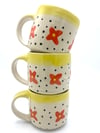 Flower Mug w Polka Dots 🌼 