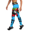 BOSSFITTED Deep Sky Blue AOP Women’s Yoga Leggings
