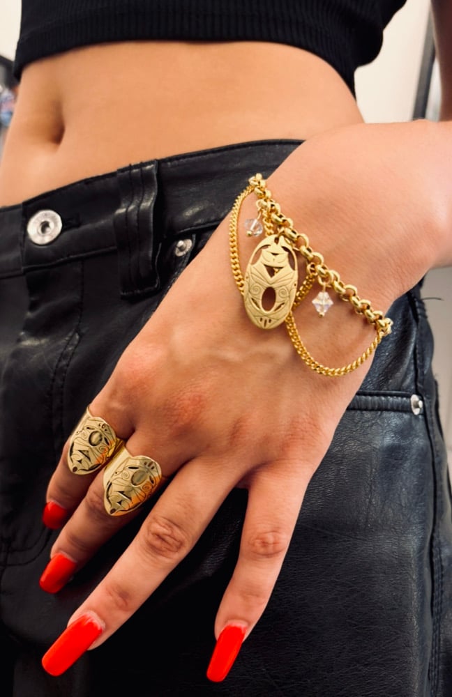 Image of Bracelet Rond Or Bird