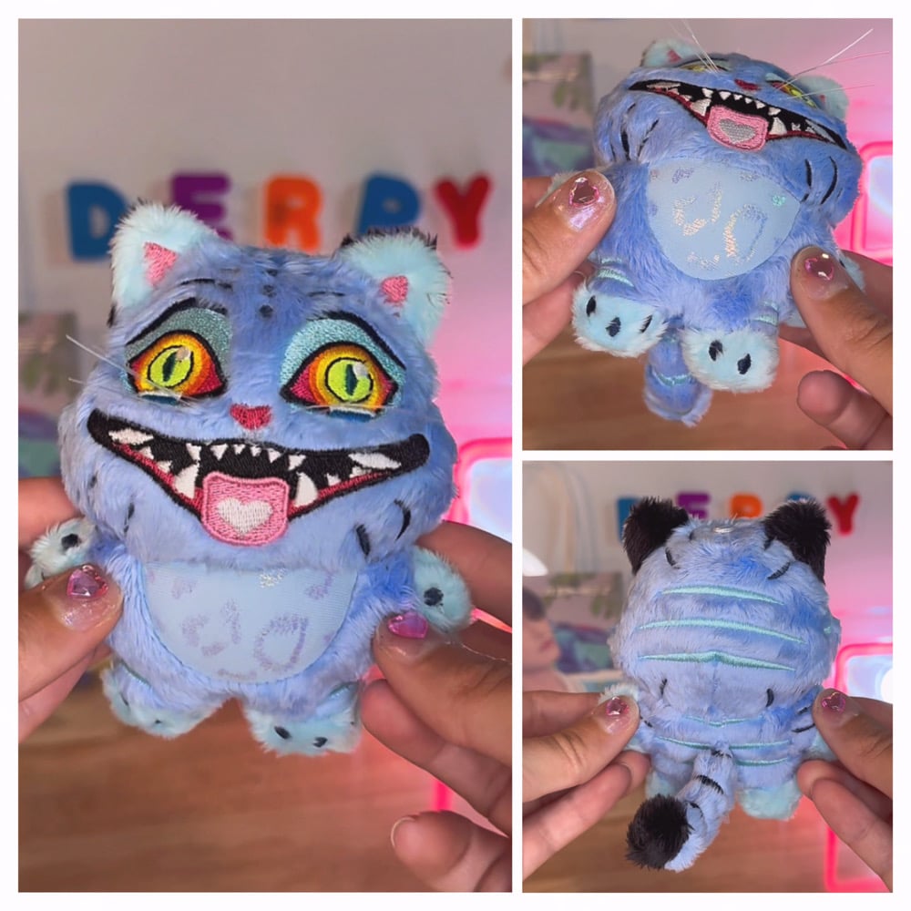 Image of Derpy Tiger Plushie Keychain - PRE-ORDER