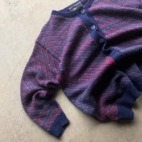 Image 2 of NZ ABSTRACT WOOL CARDIGAN