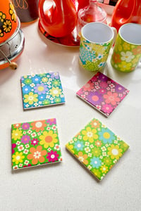 Image 2 of Still Sunny  Ceramic Tile coasters