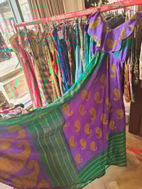 Image 2 of Bianca Frill maxi dress Purple