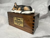 Image 12 of Custom Engraved German Shepherd Urn For Ashes Pet Portrait To Your Photos